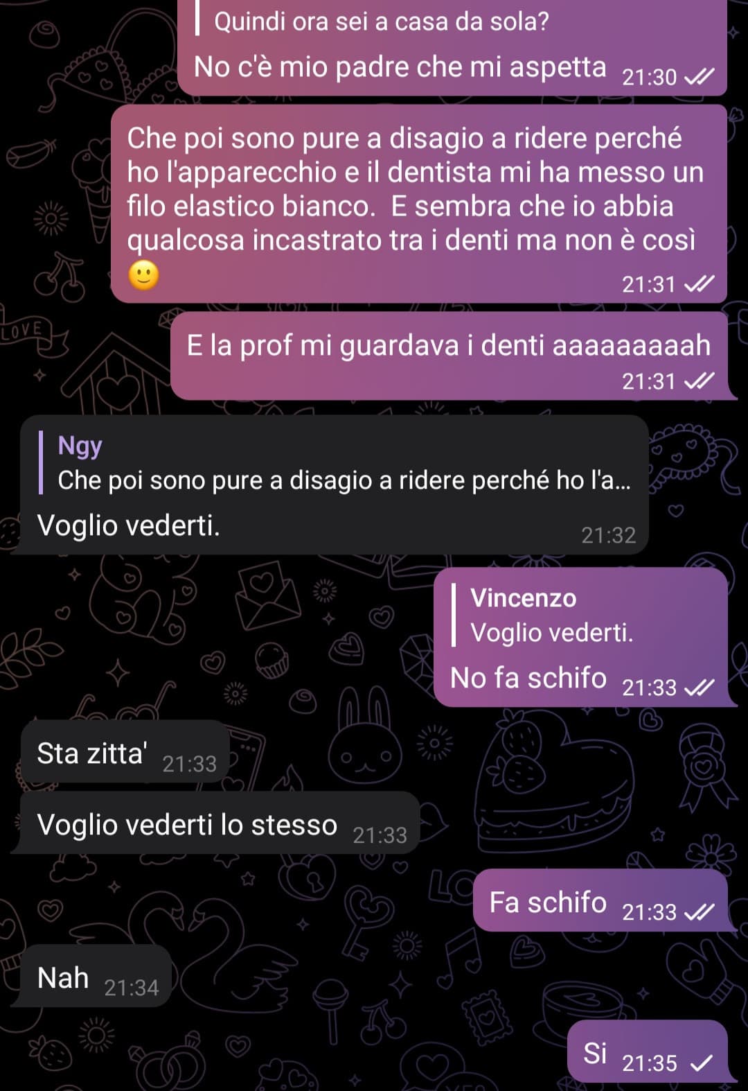 Comunque ho proprio l'ansia sociale. Proprio tanta ansia 