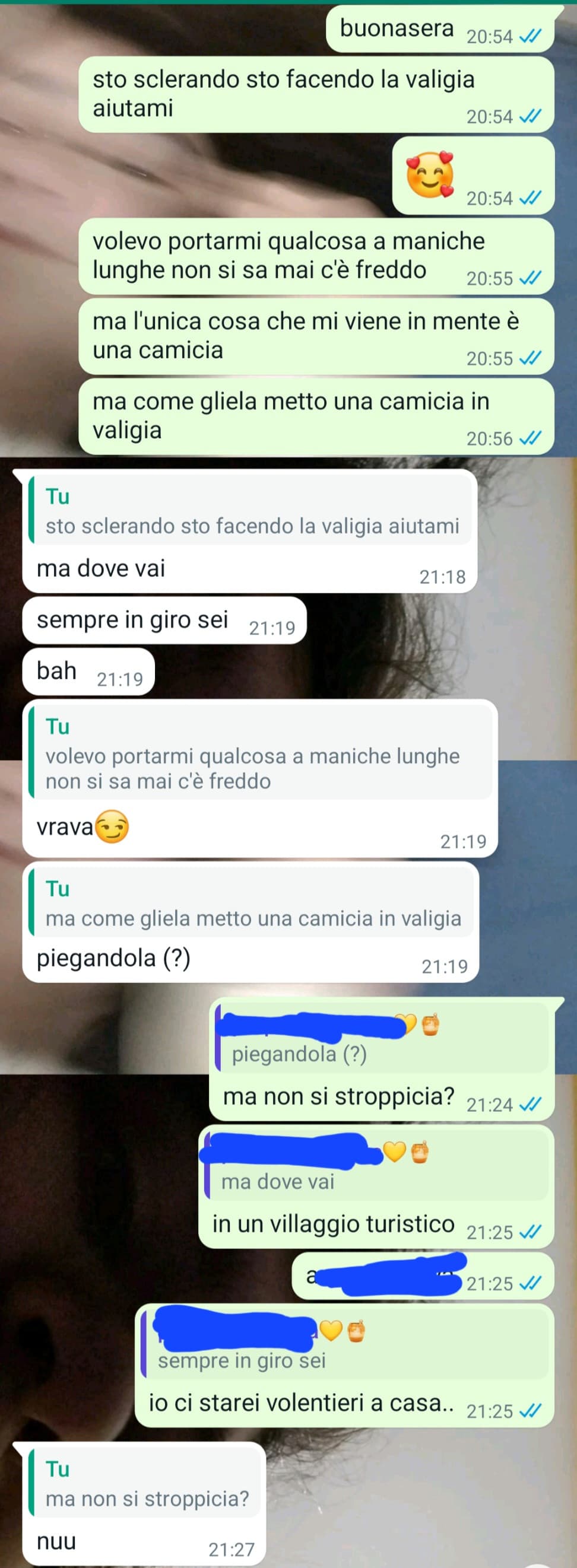 ma quindi è vero che le camicie in valigia non si stropicciano o mi sta prendendo in giro