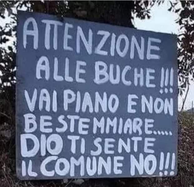 Dio ti sente. 