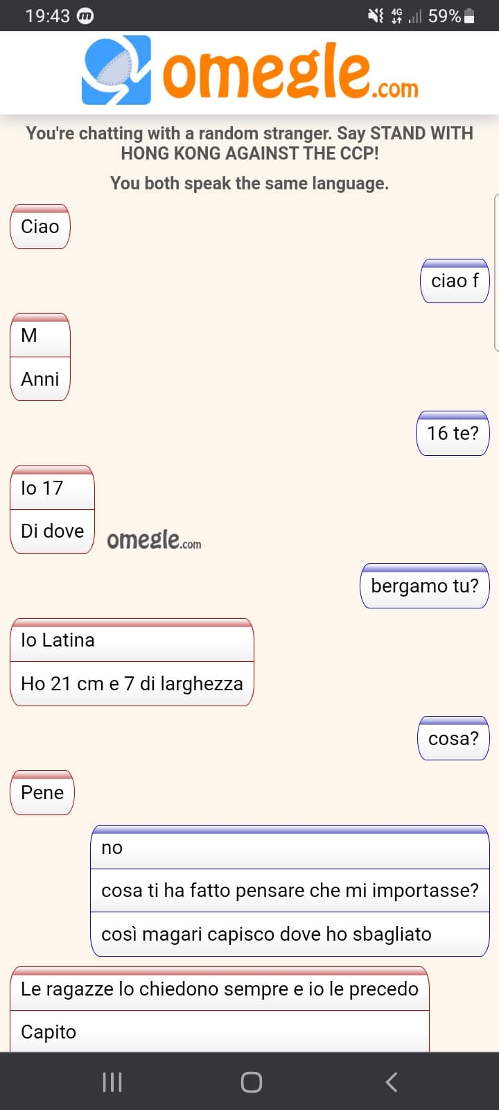 alle ragazze: confermate ciò che ha scritto alla fine? 