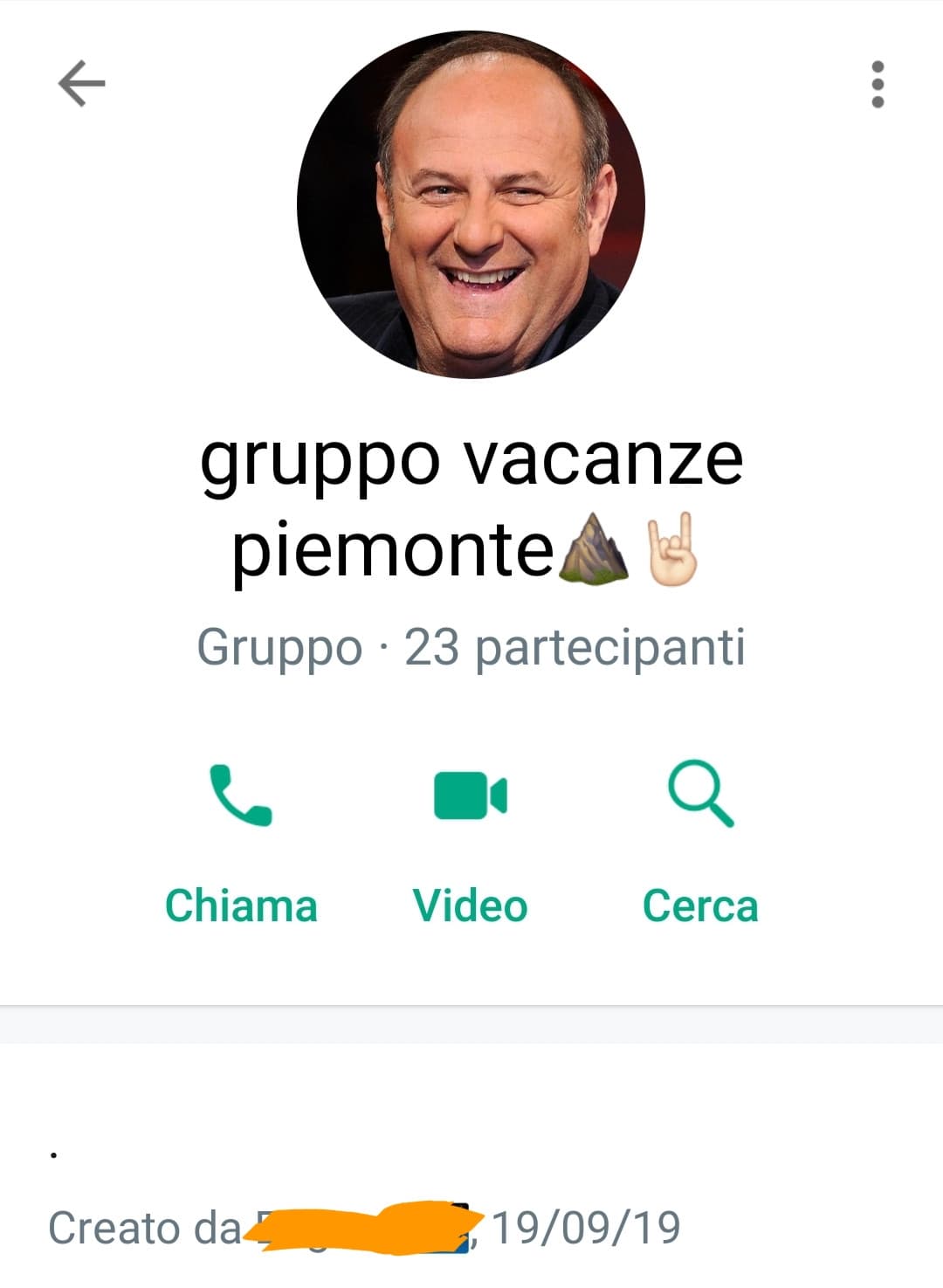 gruppo di classe delle medie, quello di ora fa schifo.