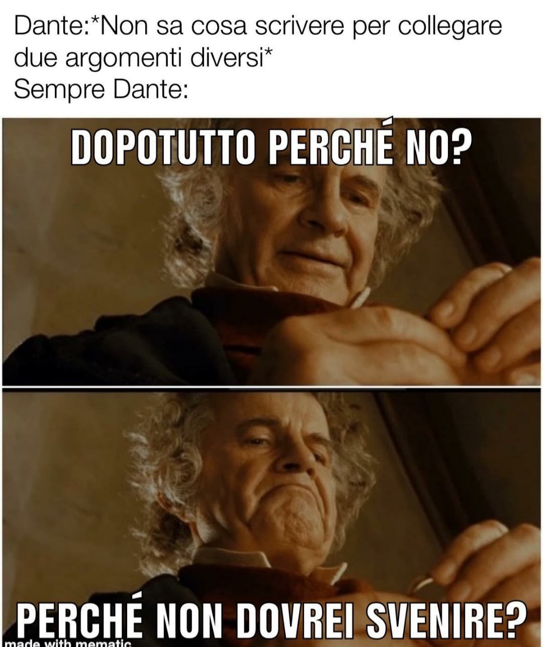 Dante diciamo che aveva poca fantasia 