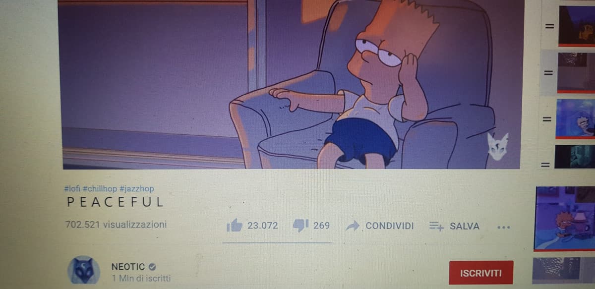 È bello ascoltare musica lofi mentre ls prof ti rimprovera.