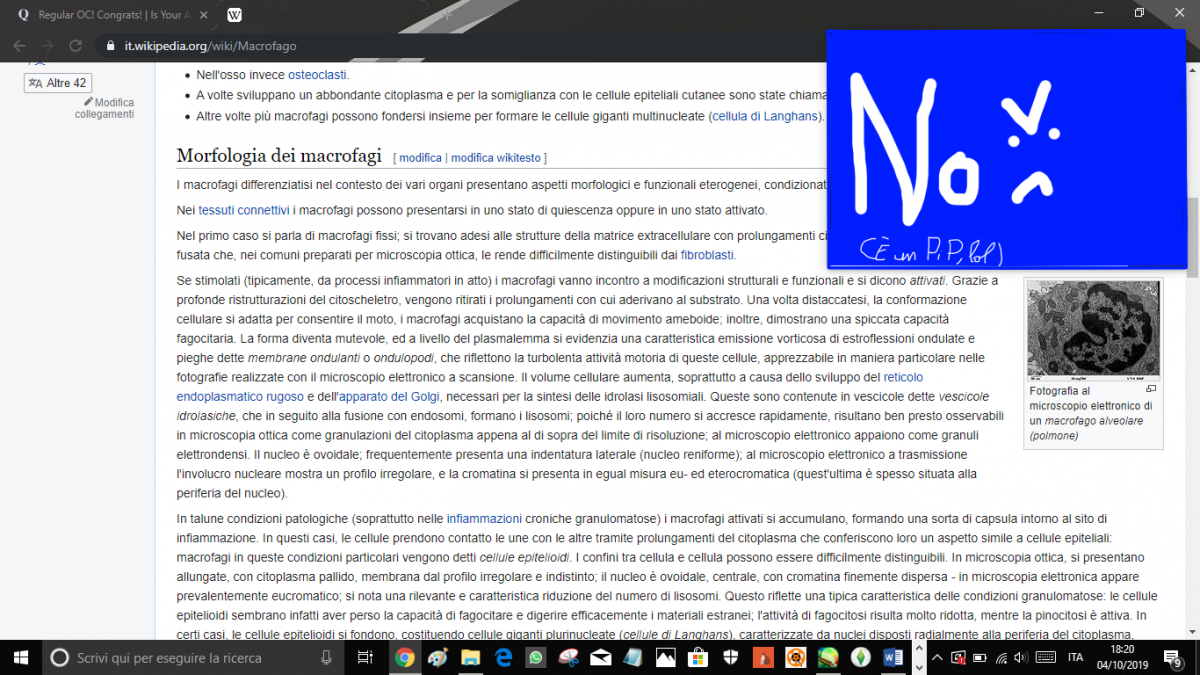 Quando vuoi se**arti, ma hai l'interrogazione di scienze.