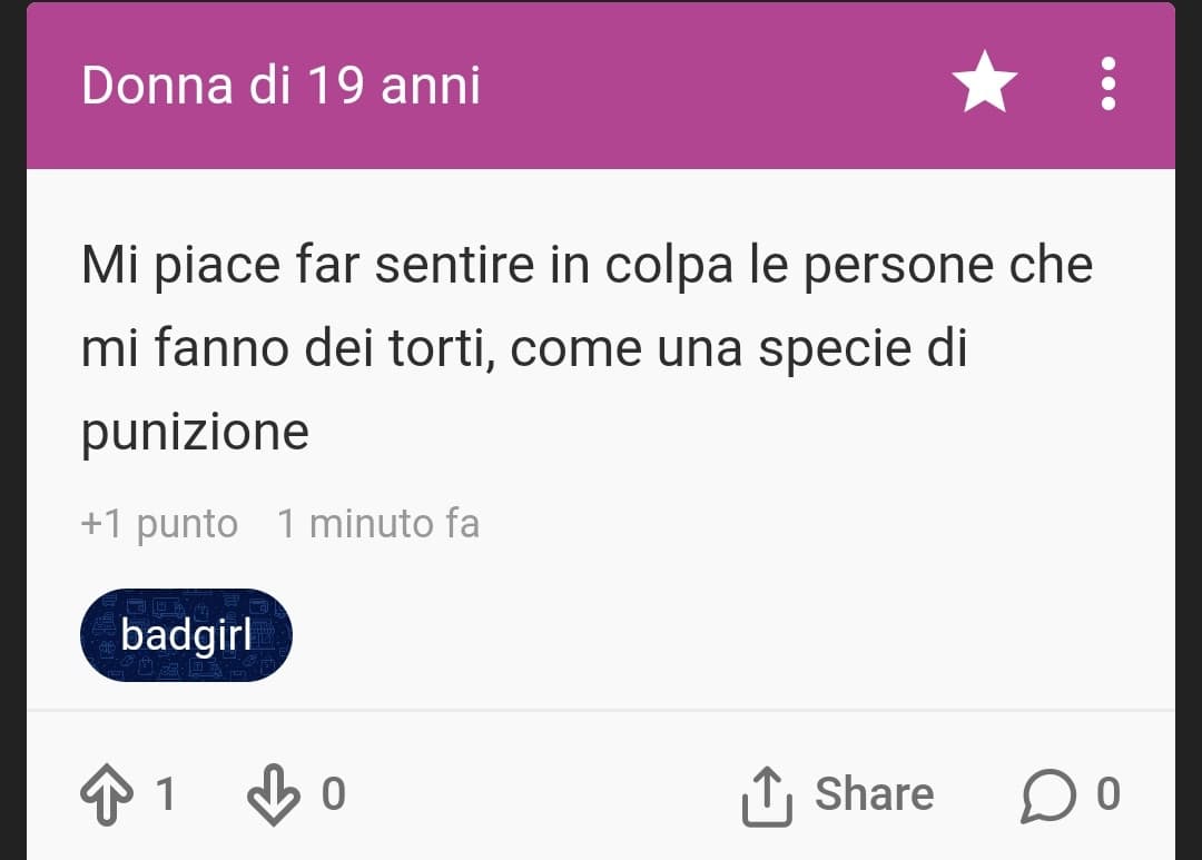 Perché leggendo il tag mi sento in imbarazzo? 