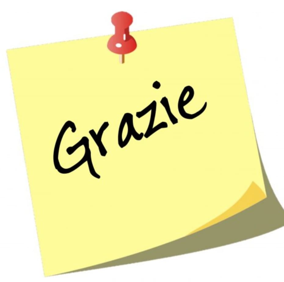 Grazie !