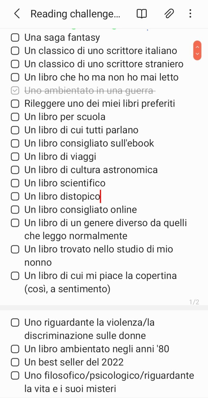 La mia reading Challenge 2022