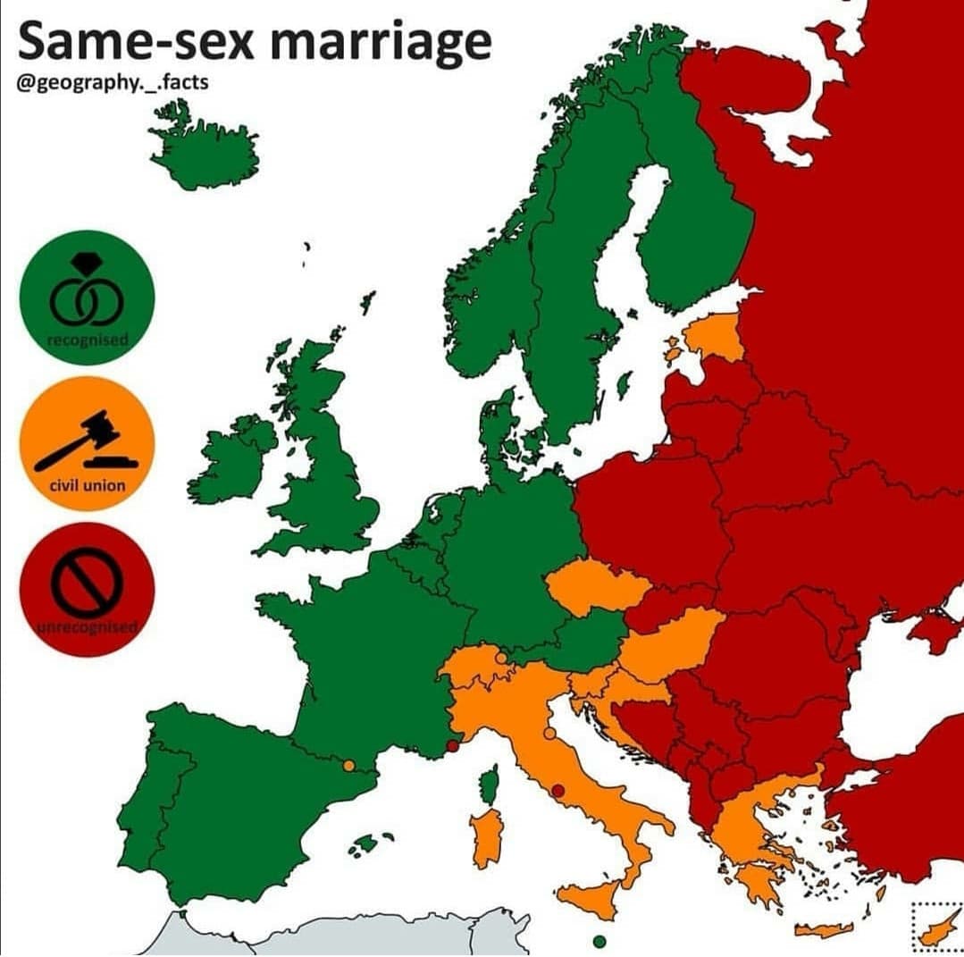 Matrimonio tra persone dello stesso sesso in Europa ???️‍?