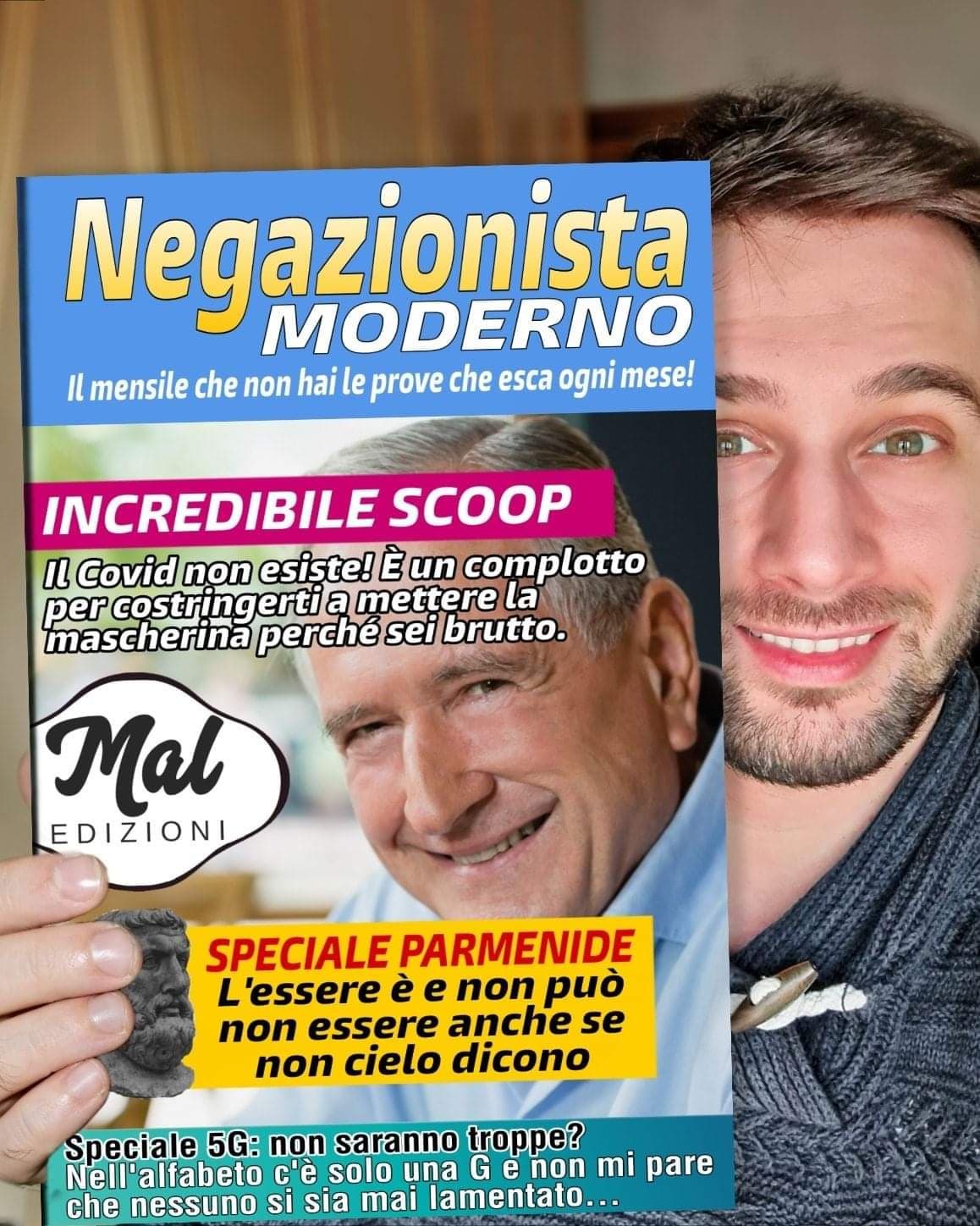 È uscito il nuovo numero del negazionista. Correte in edicola a comprarlo. 