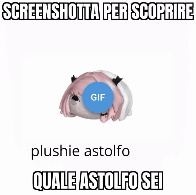 guardate che carino il mio astolfo