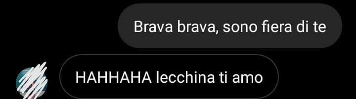 Lei "potresti essere più gentile con me?"
Io *sono più gentile*
Lei: