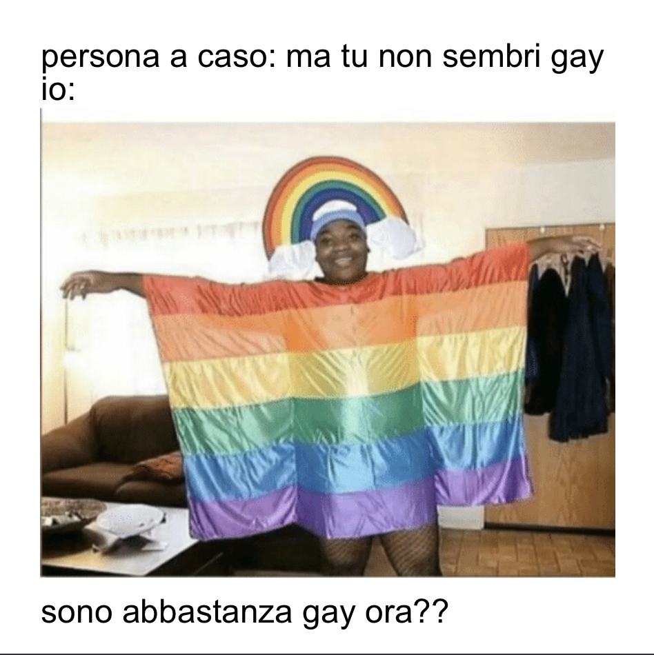 non sembri gay!