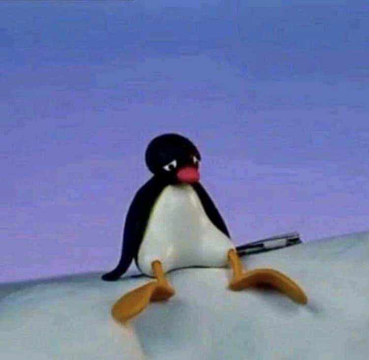 sii triste come pingu