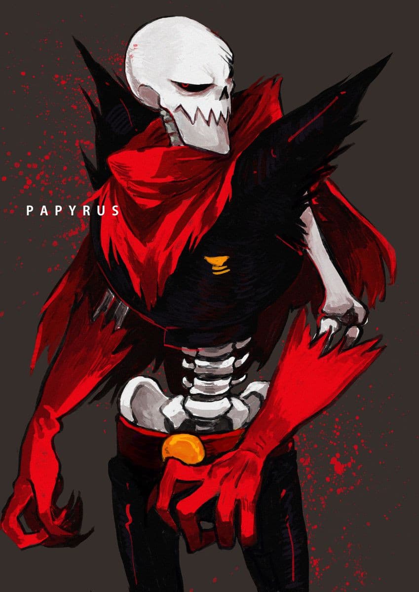 Just remembered that underfell papyrus exists feeling good 