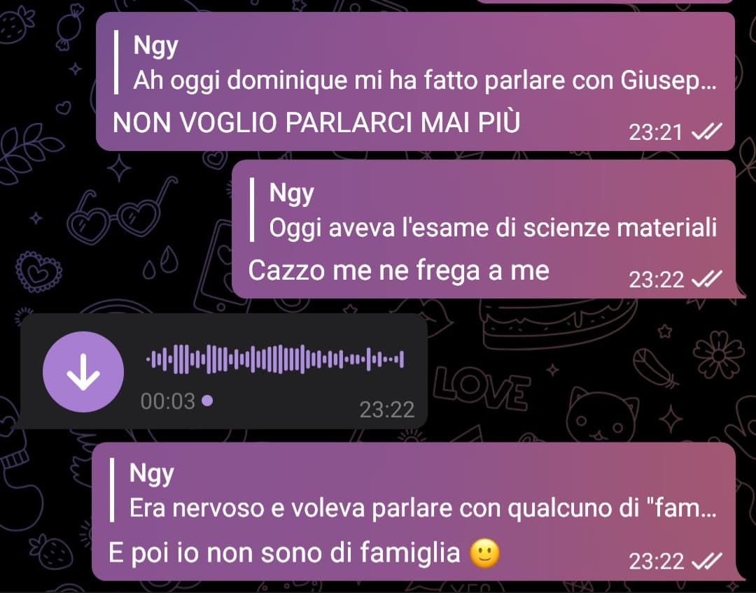 Che vergogna e disagio 