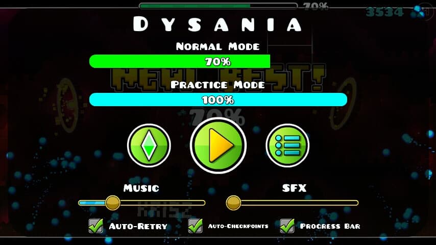 D y s a n i a 70%; (Progress #1)