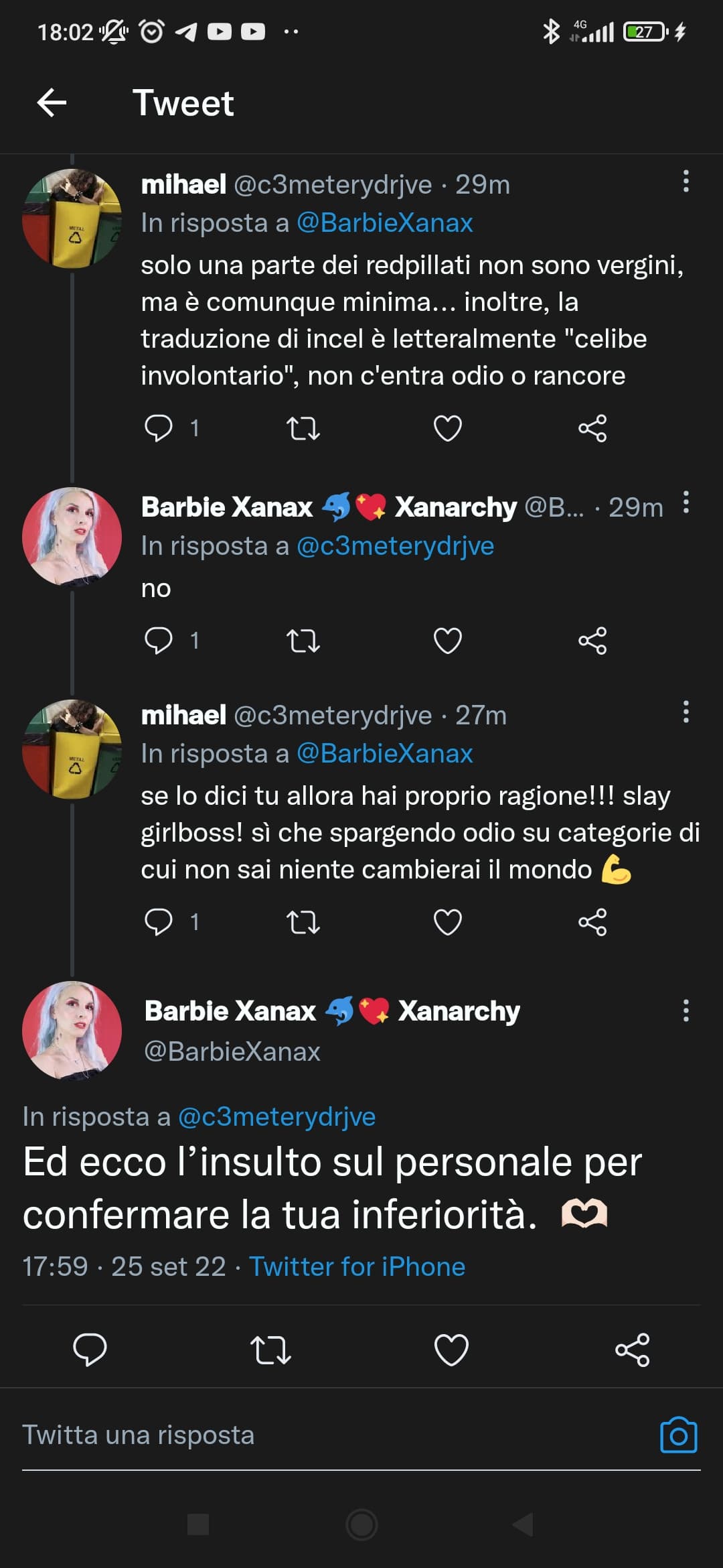 ah, io l'ho insultata ?